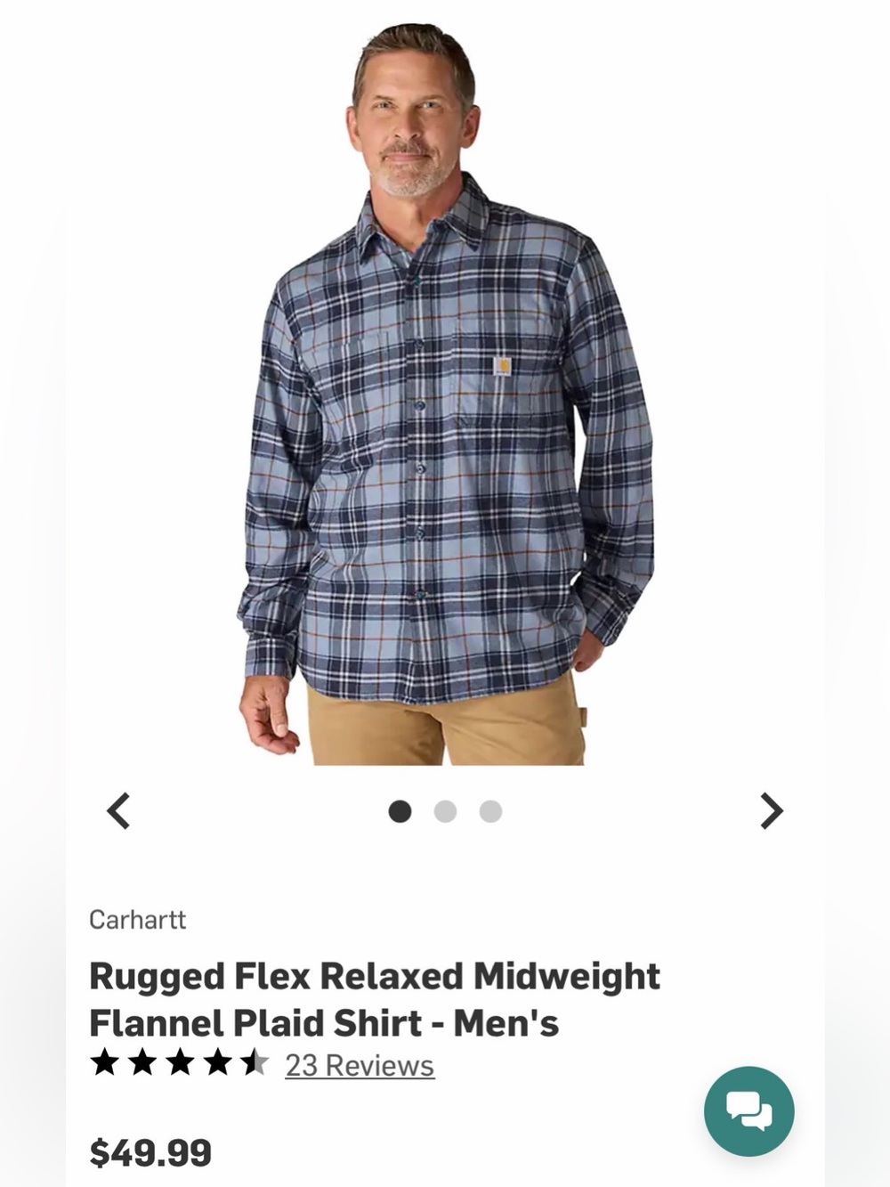 Carhartt-Rugged Flex Relaxed Midweight Flannel Plaid Shirt